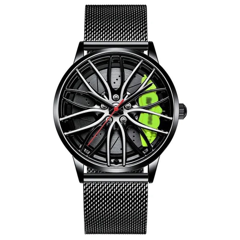 New Watches Men Sports Car Men Watches Quartz Waterproof Sport Rim Hub Wheel Wristwatch Car Quartz Men'S Watches Man Watch