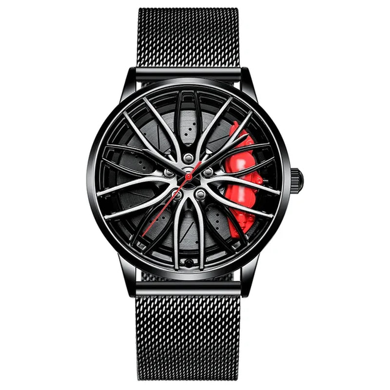 New Watches Men Sports Car Men Watches Quartz Waterproof Sport Rim Hub Wheel Wristwatch Car Quartz Men'S Watches Man Watch