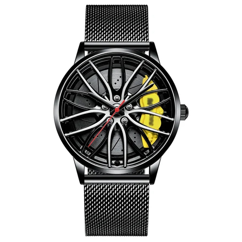 New Watches Men Sports Car Men Watches Quartz Waterproof Sport Rim Hub Wheel Wristwatch Car Quartz Men'S Watches Man Watch