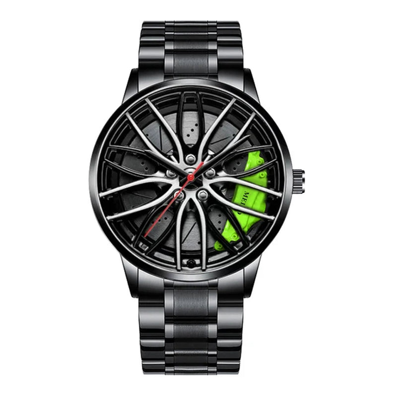 Mens Luxury Watches Sports Car Watches 3D Sport Rim Hub Wheel Wristwatch Car Quartz Men'S Watches Creative Relogio Masculino